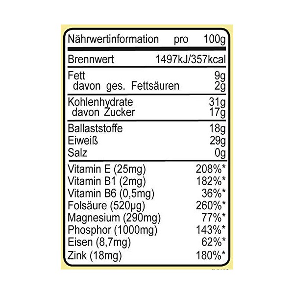 Seitenbacher Germe de blé I Vitamine E I Fibres I Spermidine I Protéines I Lot de 12 12 x 125 g 