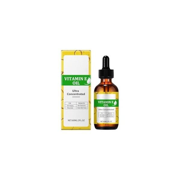 Vitamin E Oil - 75,000 IU, Organic Vitamin E Oil for Cosmetics, Firming Plump Skin, Reducing Fine Lines, Pure Vitamin E Oil f