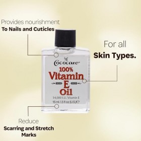 CocoCare Products 100 Percent Vitamin E Oil, 28, 000IU - 1 oz, 2 pack by COCOCARE
