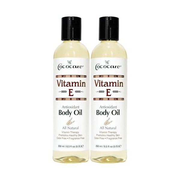 Cococare La vitamine E-Antioxydant Body Oil 8,5 oz 250ml 2 Pack 