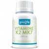 Vitamine K2 Mk7 200 mcg ménachinone 100% All-Trans – 1 Par Jour – Vit K2 Vitamine K pour la solidité osseuse & la mobilité ar