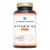 Vitamine K2 MK-7. Complément alimentaire. 210 Capsules pour 210 jours avec Ménaquinone et Chlorophylle. Marquage CE. N2 Natur