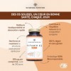 Vitamine K2 MK-7. Complément alimentaire. 210 Capsules pour 210 jours avec Ménaquinone et Chlorophylle. Marquage CE. N2 Natur