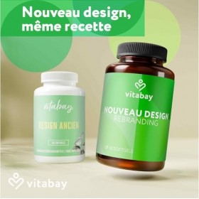 Vitabay Vitamine K2 200 µg/120 comprimés végétaliens • Vitamine K2 à haute dose, MK-7 Menaquinone-7