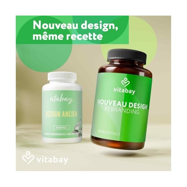 Vitabay Vitamine K2 200 µg/120 comprimés végétaliens • Vitamine K2 à haute dose, MK-7 Menaquinone-7