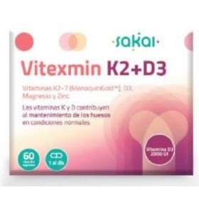 Vitexmin K2+D3 60 capsules végétales Loto 
