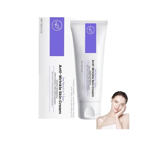 Anti Rides Puissant Immediat,Wrinkle Power,Rétinol Creme Liftante Anti rides Instantané,Combleur de Rides Immediat - Élimine ...