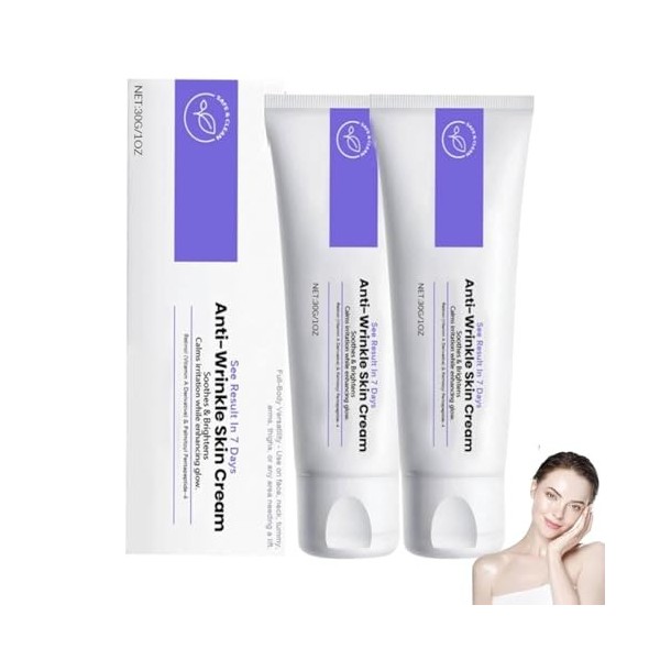 Anti Rides Puissant Immediat,Wrinkle Power,Rétinol Creme Liftante Anti rides Instantané,Combleur de Rides Immediat - Élimine ...