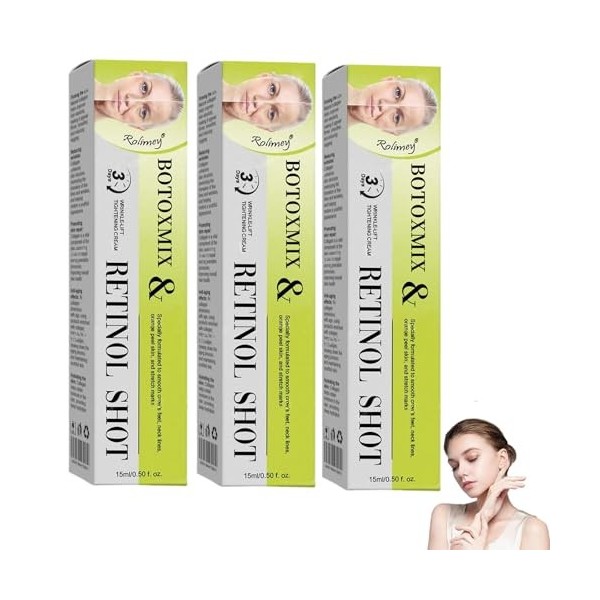 Retielle Creme Retinol, 2026 Retinol Shot Tightening Booster, Pour les Rides et Ridules, Raffermissant Pour Tous les Types de...