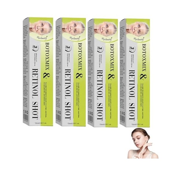 Retielle Creme Retinol, 2026 Retinol Shot Tightening Booster, Pour les Rides et Ridules, Raffermissant Pour Tous les Types de...