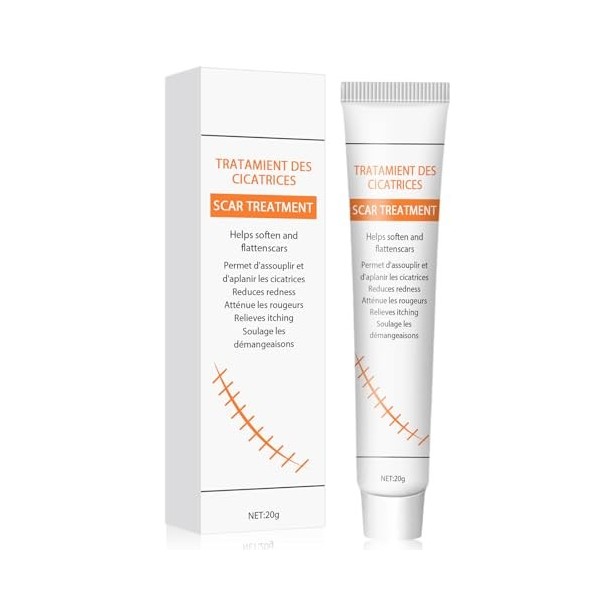 Crème Soin Réparateur 20g, Gel crème Réduit la Visibilité Peaux Marquées, Zones Sensibles ou Fragilisées, Gel silicone Pour u