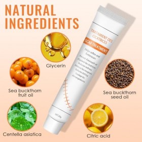Crème Soin Réparateur 20g, Gel crème Réduit la Visibilité Peaux Marquées, Zones Sensibles ou Fragilisées, Gel silicone Pour u