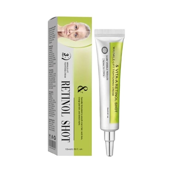 Retinal Shot Tightening Booster, Anti Wrinkle cream - Pore Minimizer, Wrinkles & Fine Lines for All Skin 1, One Size 