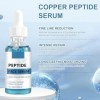 2 Pcs Copper Peptide Serum Peptide de Cuivre Sérum de Peptides de Cuivre pour le Visage Réduire les Ridules et Hydrater la Pe