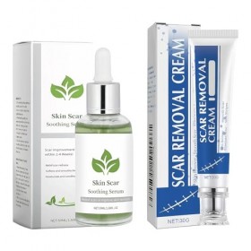 30 g Gel Silicone Cicatrice Creme Cicatrice Et 50 Ml DEssence Anti-Cicatrice, RéParatrice En Profondeur,Douce Et Respectueus