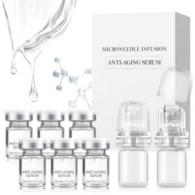 Microneedling Serum, Micro Infusion Visage, Microneedling Visage con 6 PCS Microneedling Serum+2 PCS Microneedling Hydratant,