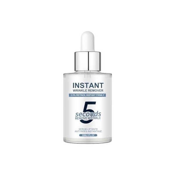 Sérum Liftante Anti Rides Instantané 5 Secondes, Wrinkle Power, Serum Combleur De Ridés Immediat, Sérum Anti-Rides Instantané