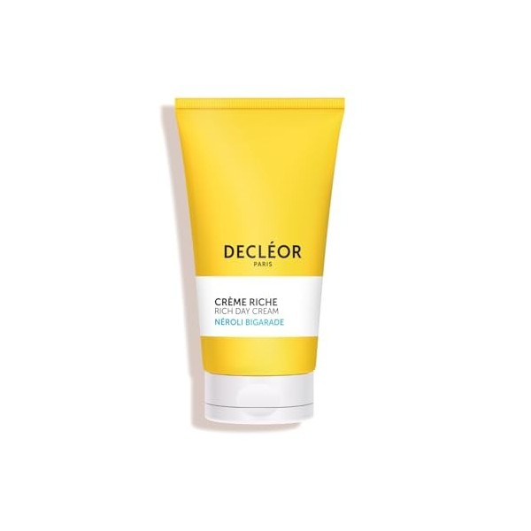 Decléor Crème Riche Néroli Bigarade 50ml – Crème Visage Nourrissante de Jour pour Peaux Sèches, Renforce la Barrière Cutanée,