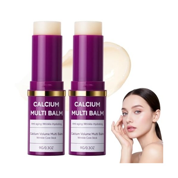 Beugo Calcium Multi Balm Volume, Anti-Âge Raffermissant Soins de la Peau pour Yeux, Pour Les Yeux Visage et Cou Traitement de...