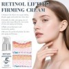 2 PCS Creme Lifting Immediat Visage 30ML×2 Creme Retinol Visage Anti Rides & Anti-Âge Hydratation Longue Durée Raffermissemen