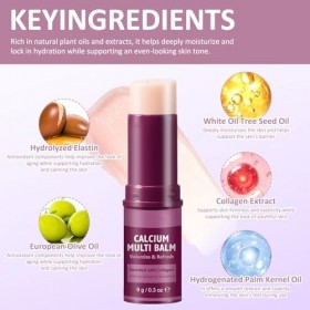 2pcs Calcium Volume Multi Balm Stick Collagene Coreen Stick Anti Rides Coréen Elle Combine Des Propriétés Hydratantes Rafferm