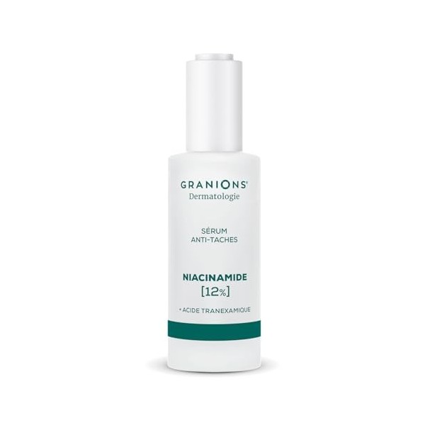 GRANIONS SERUM ACIDE NIACINAMIDE 12% ANTI TACHE VISAGE + ACIDE TRANEXAMIQUE – Serum Niacinamide Corrige Taches Pigmentaires &
