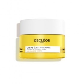 Decléor Crème Éclat Vitaminée Mandarine Verte 50ml – Crème Visage Éclat à la Vitamine C, Soin Hydratant de Jour qui Unifie et