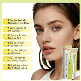Botoxmix & Vita-A Retinol Shot Crème raffermissante anti-rides, lotion corporelle au rétinol avancé, crème anti-rides – Minim
