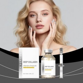 Silk Peptide Ampoule de lifting intensive, sérum lifting intense au collagène profond et aux peptides coréens pour raffermiss...