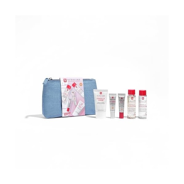 ERBORIAN | Trousse Beauté | Routine visage complète apaisante & éclatante | Nettoyante, huile démaquillante & crème hydratant