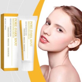 Creme Eclaircissante Peau Noir Puissant,Creme Anti Tache Visage,Dark Spot Correcting Glow Serum Crème,Crème Hydratante Visage...
