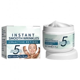 Crème Délimination Instantanée des Rides au Rétinol，Lifting Firming Crème anti-âge 5 secondes，Crèmee anti-rides instantanée 