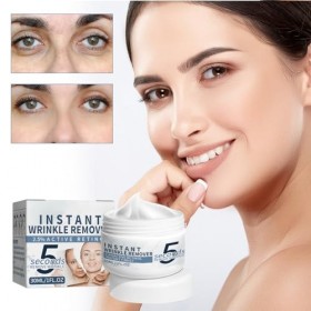 Crème Délimination Instantanée des Rides au Rétinol，Lifting Firming Crème anti-âge 5 secondes，Crèmee anti-rides instantanée 