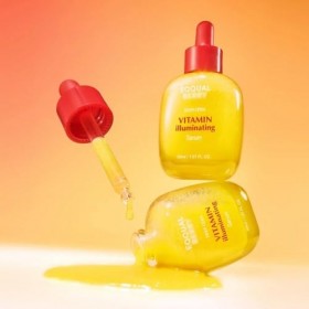 Eqqual Glow Filter Vitamin Illuminating Serum, Sérum Éclaircissant avec Céramides pour Peaux Sensibles, Solution Anti-Taches 