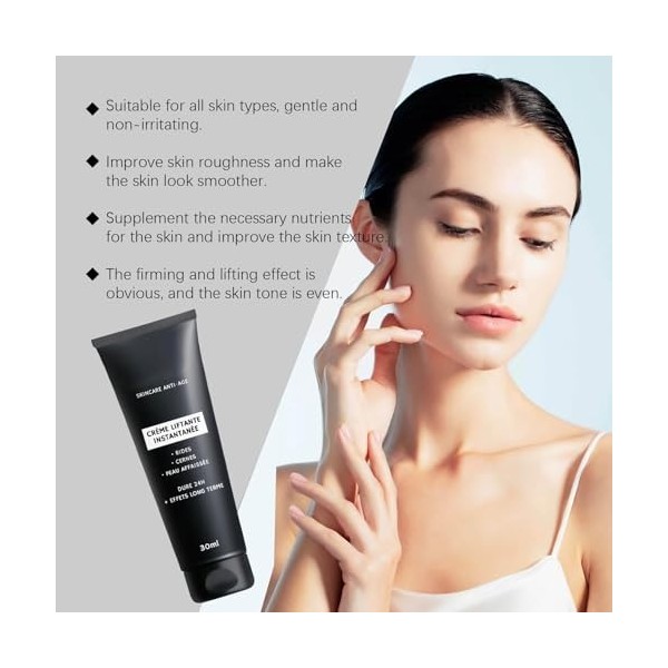 Skin Paris Creme Instant, Lima Paris Anti Ride Instantané, Creme Remplisseur De Ride, Crème Effaceur De Rides, Raffermit La P...