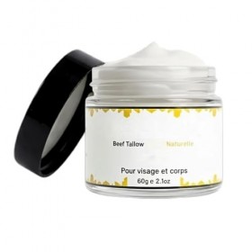 Beef Tallow For Skin, Suif De Boeuf Pour Les Soins De La Peau, Crème Hydratante Naturelle Au Beurre Et Au Miel Bio, Ingrédien