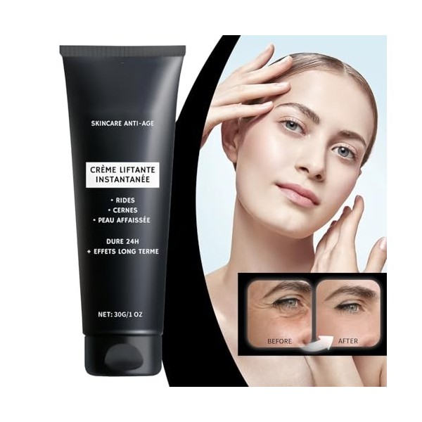 Creme Instant, Creme Lifting Immediat Visage, Liftante Instantanée Pour le Visage, Anti Rides Puissant Instantané, Combleur d