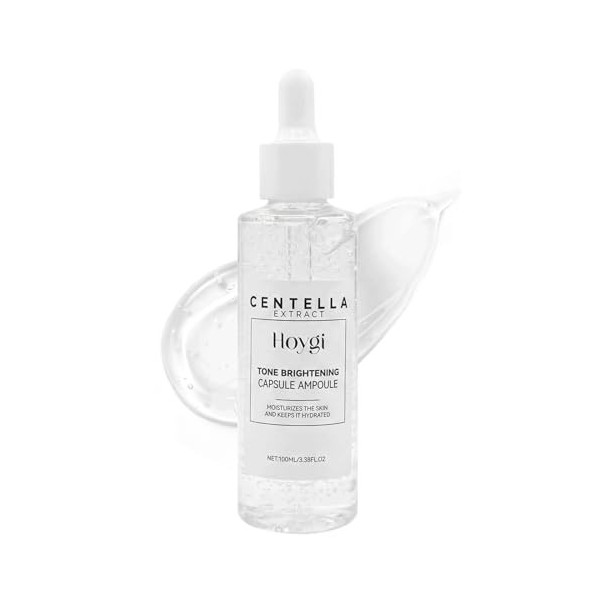 Madagascar Centella Ampoule Sérum avec Centella Asiatica Extract et Niacinamide pour Éclaircissement du Teint,Convient à Tous