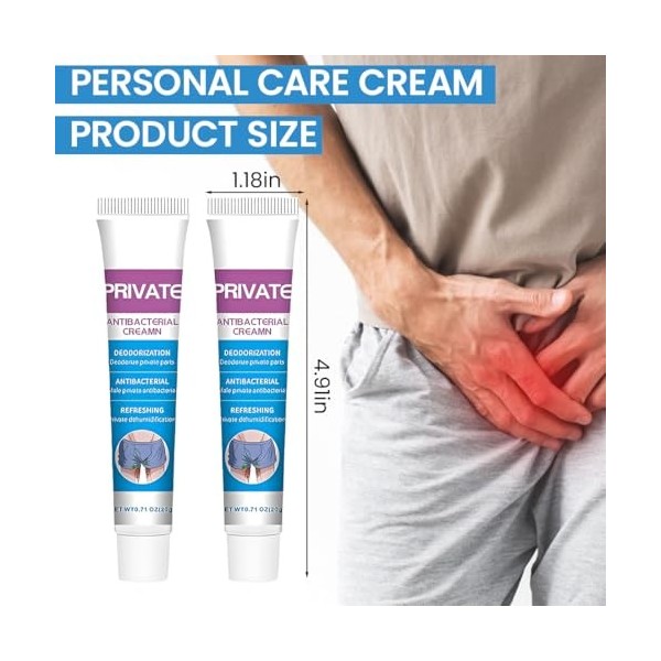 RGKY 2 PCS Crème Nettoyante Douce pour lHygiène Intime Masculine | Formule Respecteuse pour le Confort Quotidien | Usage Ext