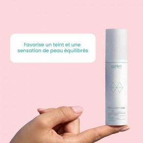 colibri skincare Sérum à 10 % de niacinamide 50 ml - Sérum raffermissant les pores pour les peaux impures, équilibre les roug