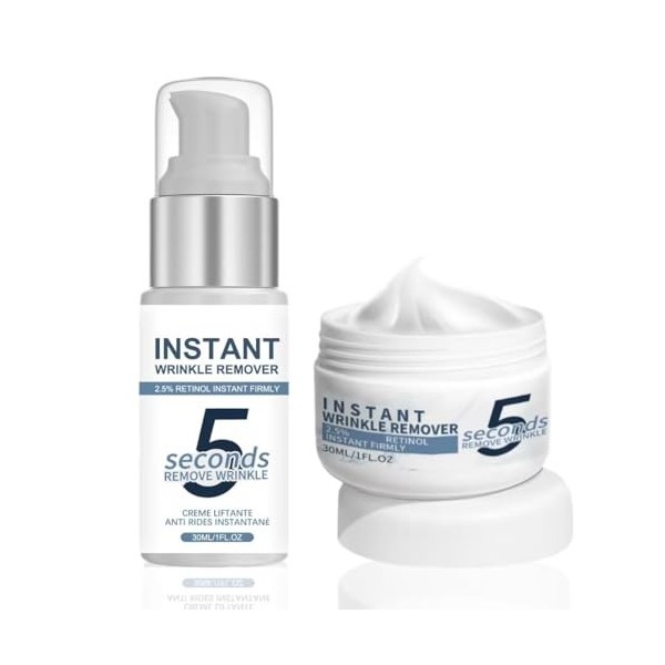 Crème Anti-Rides 5 Secondes,Skin Paris Creme Instant,Anti Rides Puissant Immediat,Sérum Anti Rides 5s,Combleur De Rides Immed