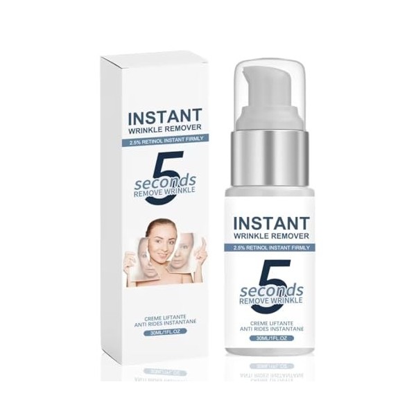 Crème Anti-Rides 5 Secondes,Skin Paris Creme Instant,Anti Rides Puissant Immediat,Sérum Anti Rides 5s,Combleur De Rides Immed...
