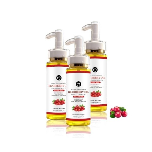 Huile De Busserole Eclaircissante,Alpha Arbutin Dark Spot Correcting Glow Serum,Huile Eclaircissante Peau Noire Avce Busserol...