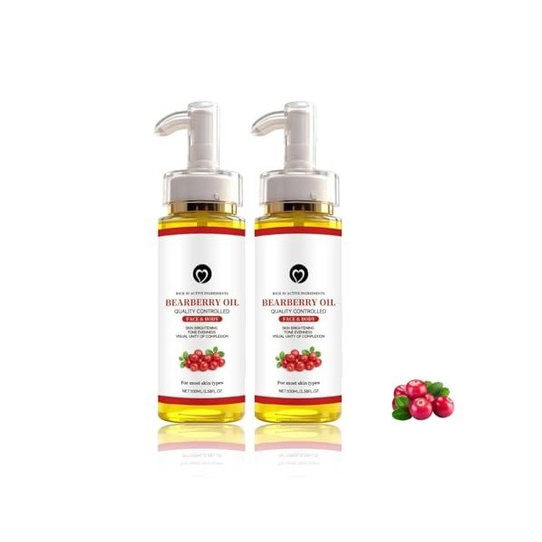 Huile De Busserole Eclaircissante,Alpha Arbutin Dark Spot Correcting Glow Serum,Huile Eclaircissante Peau Noire Avce Busserol