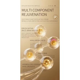 Glowche MOOLINSE Peel Shot GlowRice Ampoule white+black 