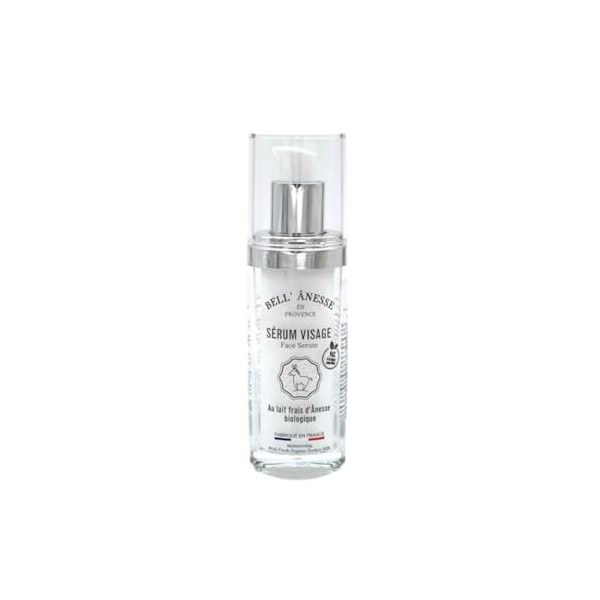 Bell Ânesse Provence Sérum Visage au Lait d’Ânesse Bio – Soin Hydratant & Régénérant – Peaux Sèches et Sensibles – Lot de 1