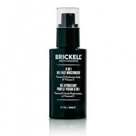 Brickell Mens Gel Hydratant Visage Brickell 6 en 1 pour Hommes, Naturel et Biologique, 50 ml, Sans Parfum