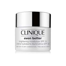 Clinique Even Better Crème Hydratante Illuminatrice SPF 20 | Quotidienne | Soin hydratant pour peaux très sèches à mixtes sèc