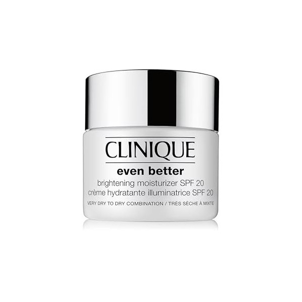 Clinique Even Better Crème Hydratante Illuminatrice SPF 20 | Quotidienne | Soin hydratant pour peaux très sèches à mixtes sèc
