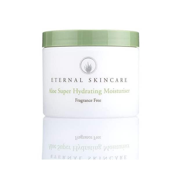 Eternal Skincare - Aloe Super hydratant 225 ml sans parfum - Riche en aloe vera - Pour peaux sèches et sensibles - Pour le